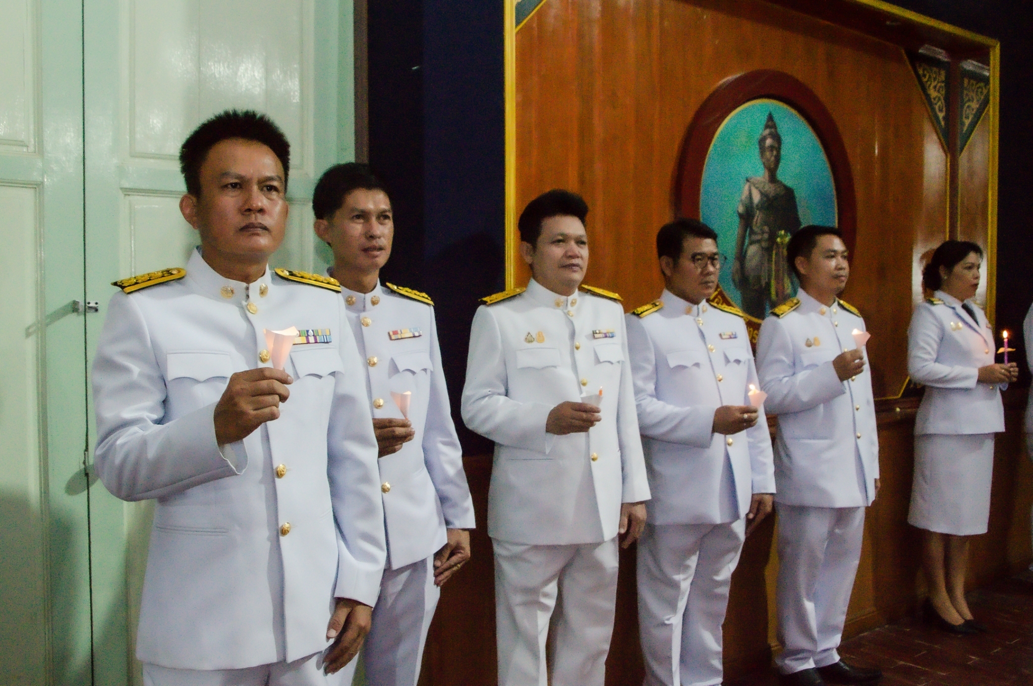 พิธีถวายเครื่องราชสักการะ วางพานพุ่มและพิธีจุดเทียบชัยถวายพระพรชัยมงคล 3 มิ.ย.67